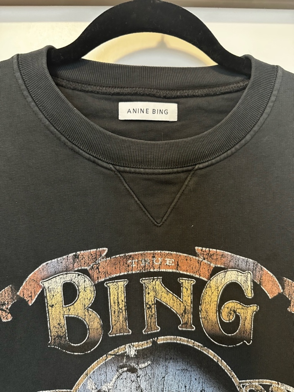 ANINE BING Los Angeles Graphic Sweatshirt - Charcoal - Picture 3 of 6